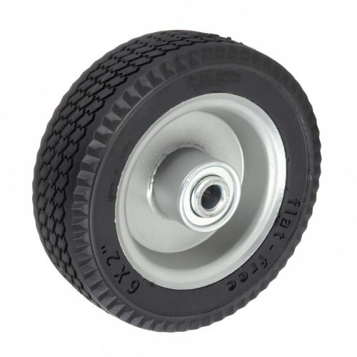 6x2 flat free tire caster wheel, hand truck wheel, cart wheel, trolley wheel