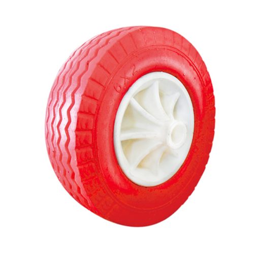 6x2" solid tyre plastic wheel