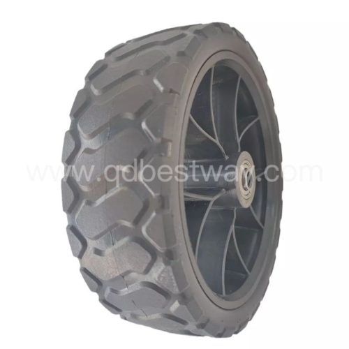 7" x 2" solid tyre plastic wheel
