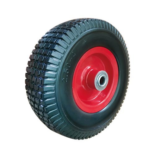 2.50-4 garden tyre wheel, solid puncture proof tyre steel wheel rim