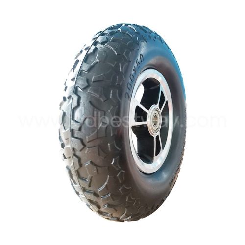 200x50 8"x2" solid tyre wheel, mobility wheel