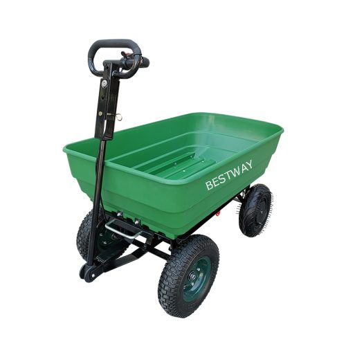 Electric-powered garden wagon cart 75L 125L dumper