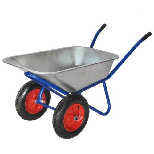 Тачка строительная двухколесная, сталь, 200 кг, 110 л, 0.7 мм, втулка D20 мм,