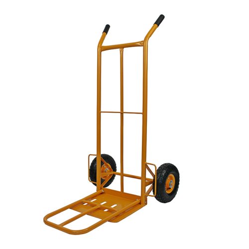 HT1827 hand sack truck - two wheel truck - hand trolley cart 10" pneumatic 3.50-4 wheel